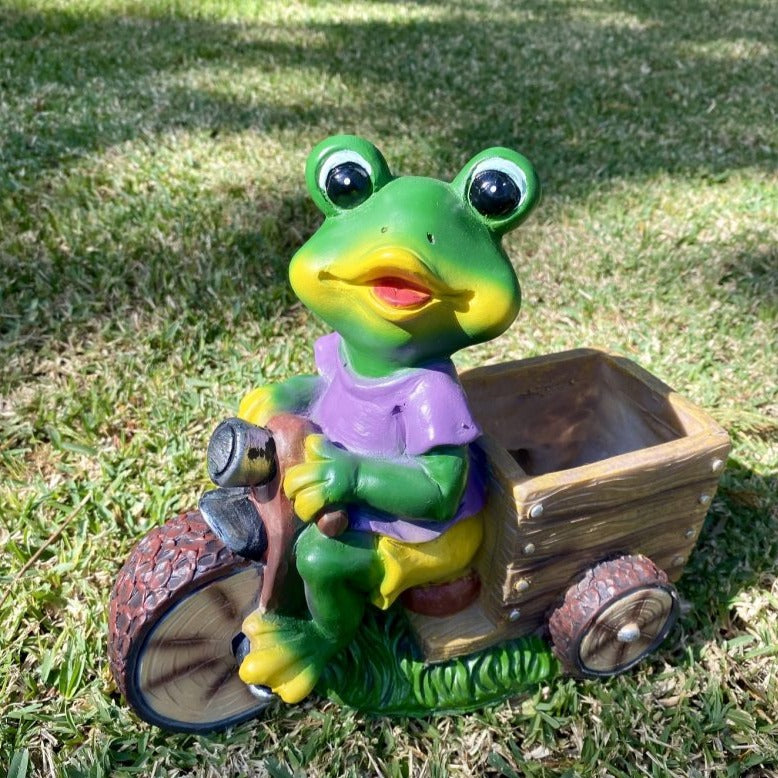 Charming Garden Frog Figurine Decor