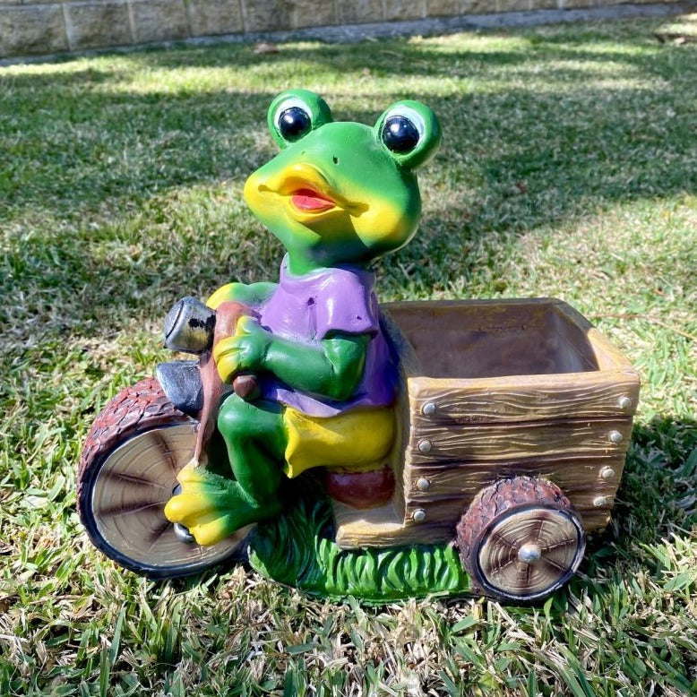 Charming Garden Frog Figurine Decor