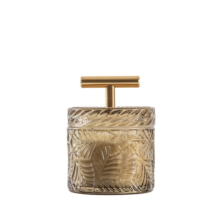 Charming Handle Glow Textured Candle Jar (Available in 2 Colors)