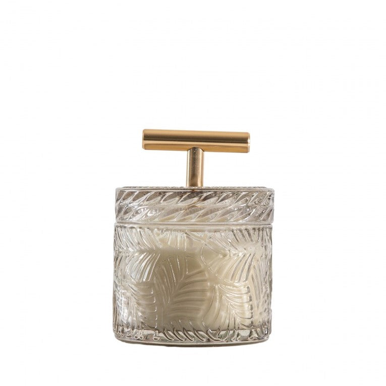 Charming Handle Glow Textured Candle Jar (Available in 2 Colors)