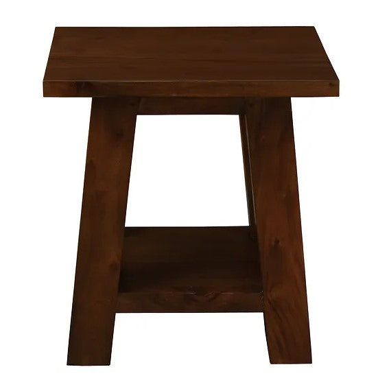 Charming Wooden Lamp Table - Brown