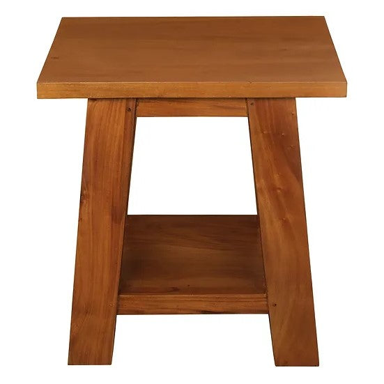 Charming Wooden Lamp Table - Light Brown