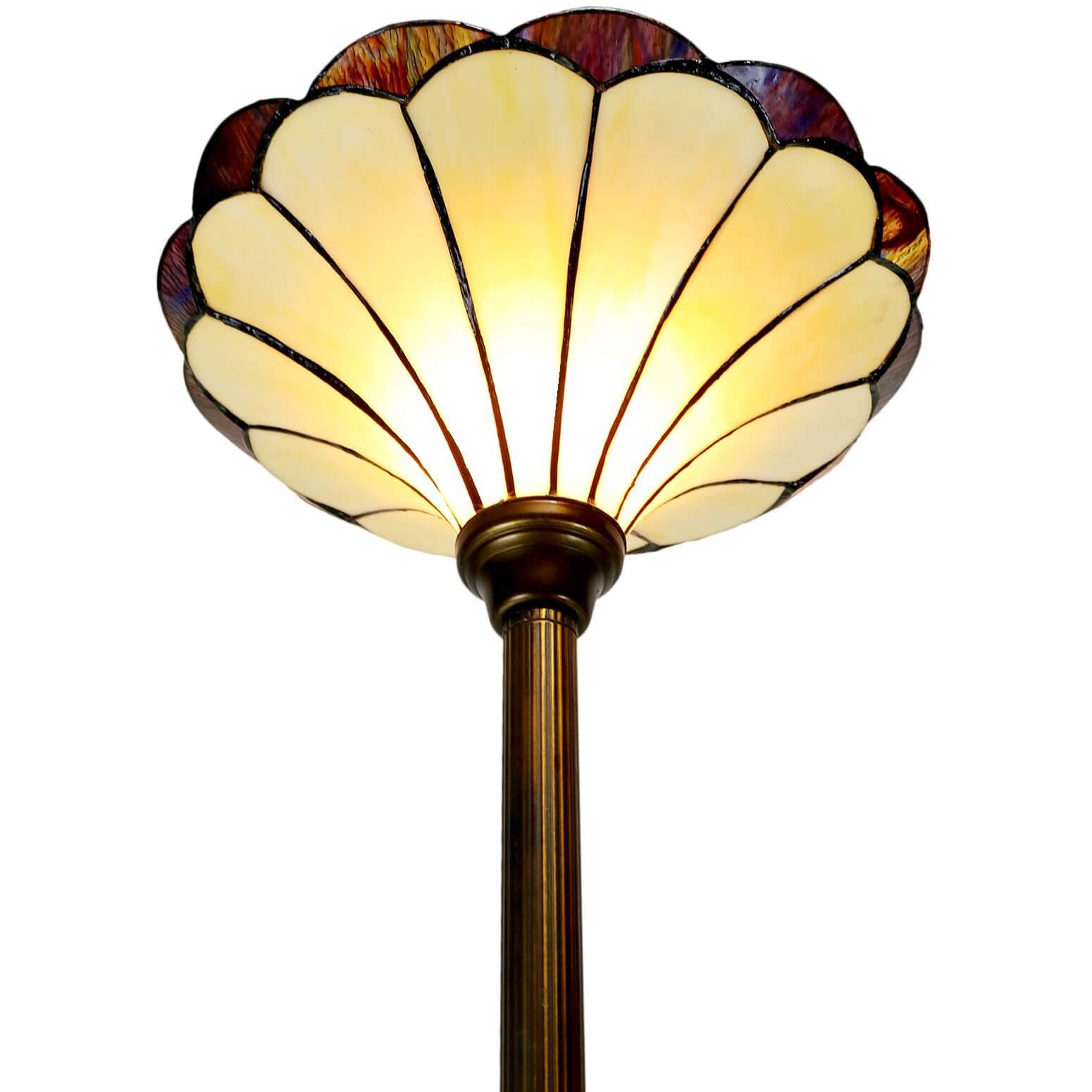 Chevron Stripes Tiffany Stained Glass Floor Lamp