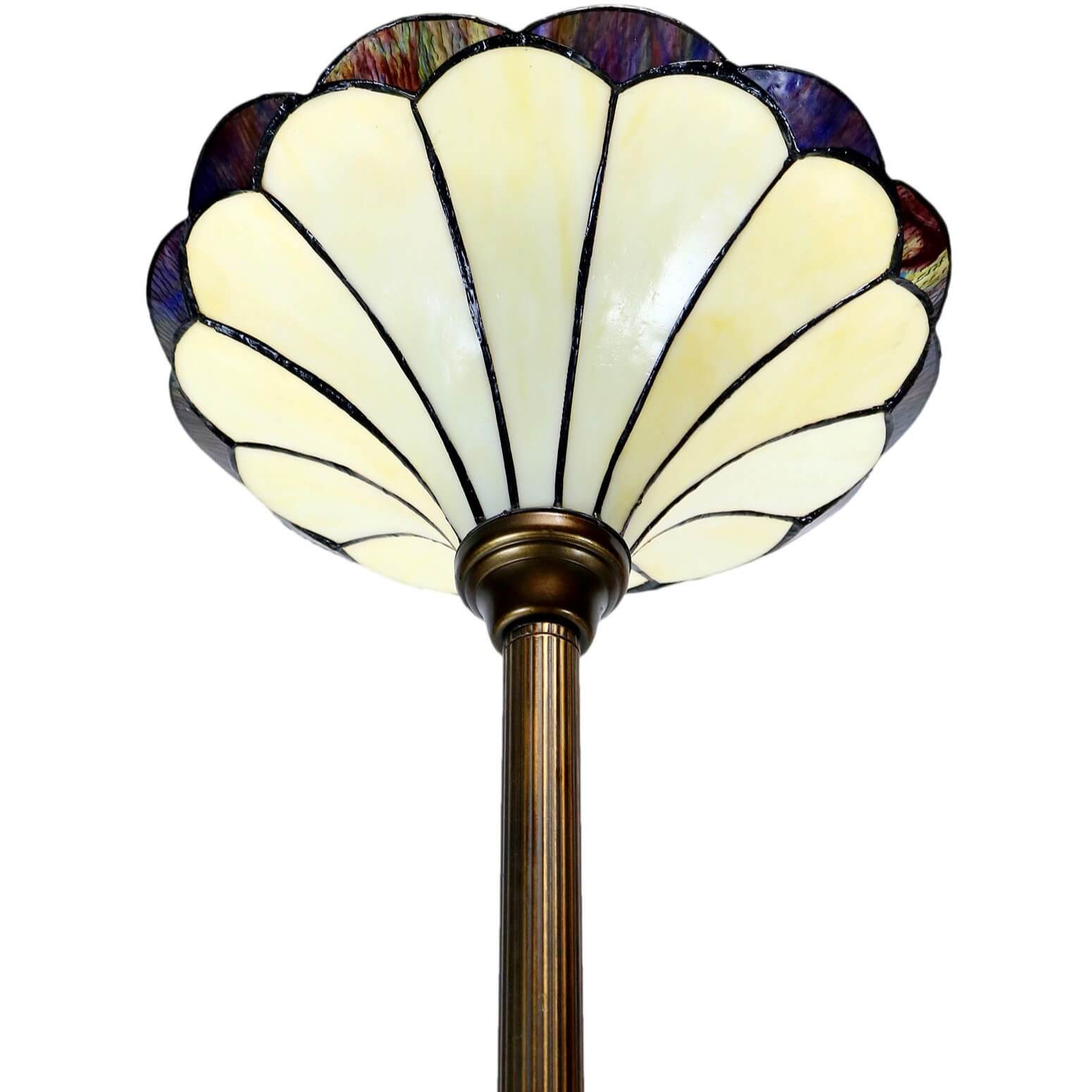 Chevron Stripes Tiffany Stained Glass Floor Lamp