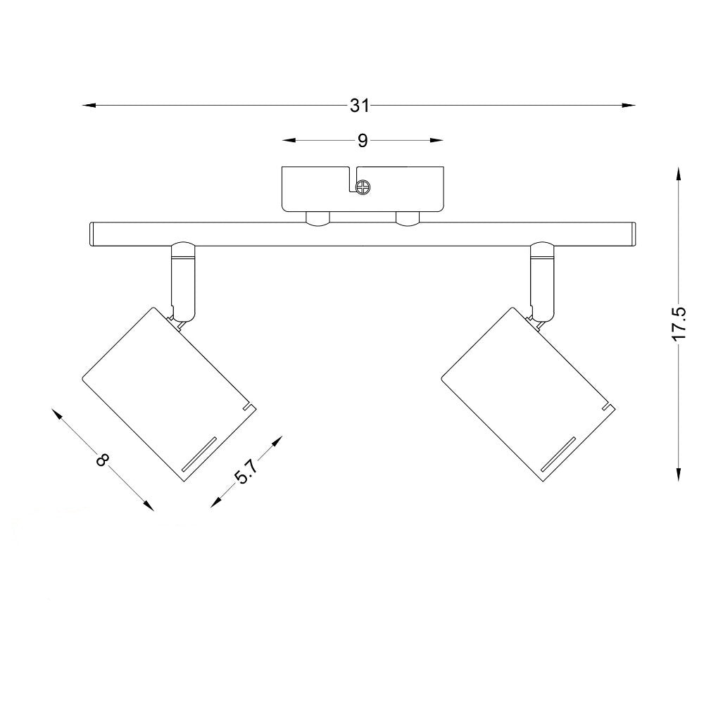 Chic 2 LED-Ready Adjustable Spotlight (Available in 2 Colors)