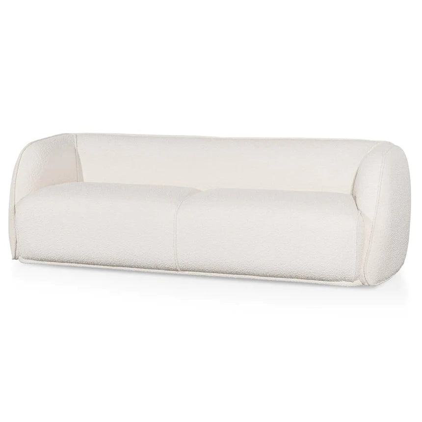 Chic Silhouettes 3-Seater Sofa - White