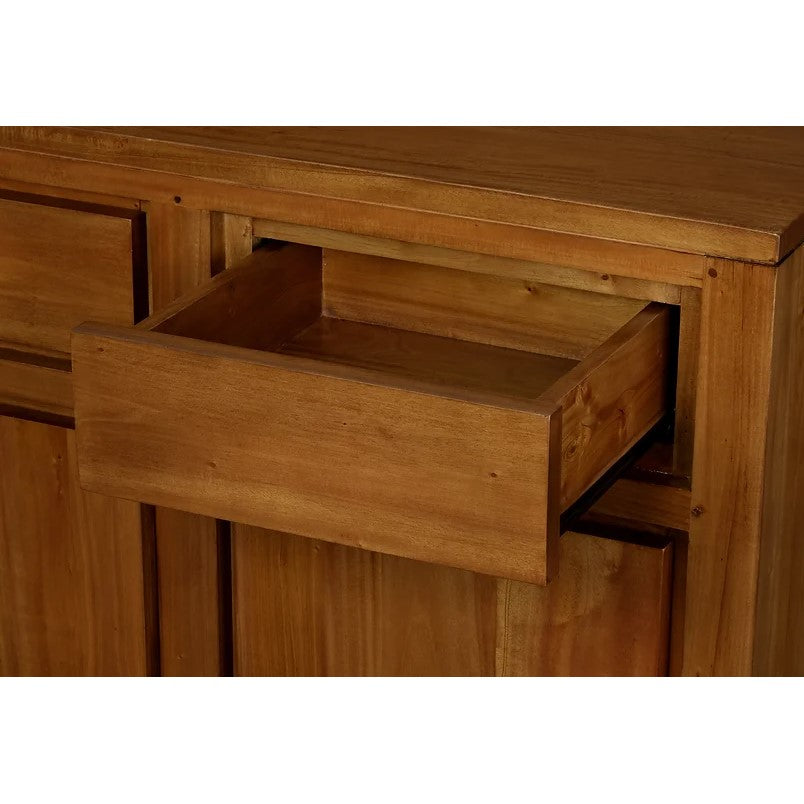 Chic Storage 3 Door 3 Drawer Buffet - Light Brown