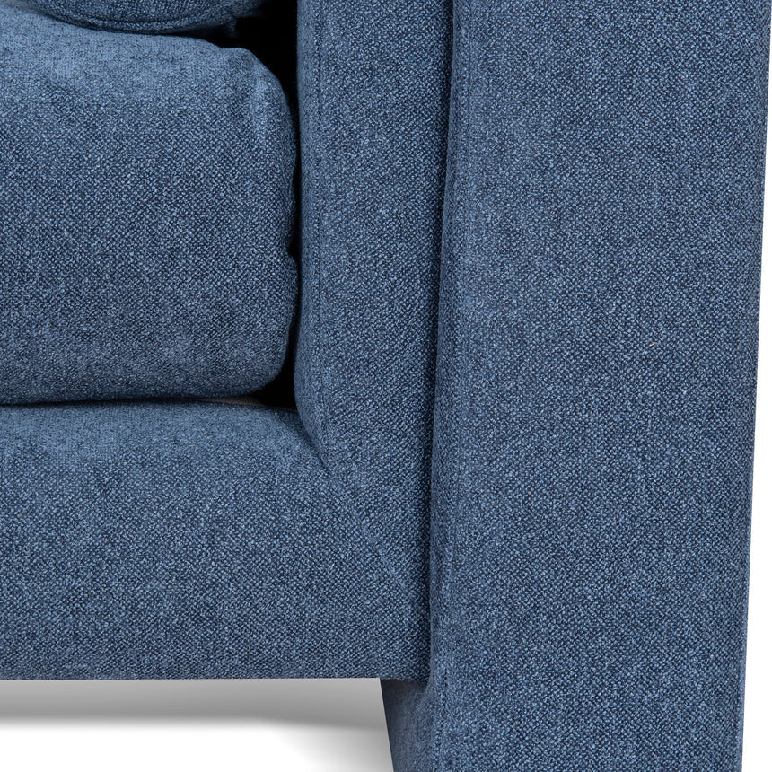 Chic & Cozy 2-Seater Fabric Sofa - Navy Blue