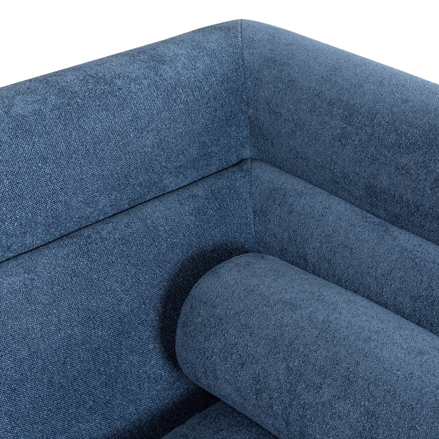 Chic & Cozy 2-Seater Fabric Sofa - Navy Blue