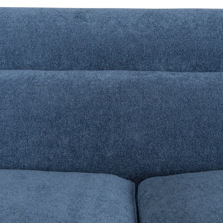 Chic & Cozy 2-Seater Fabric Sofa - Navy Blue