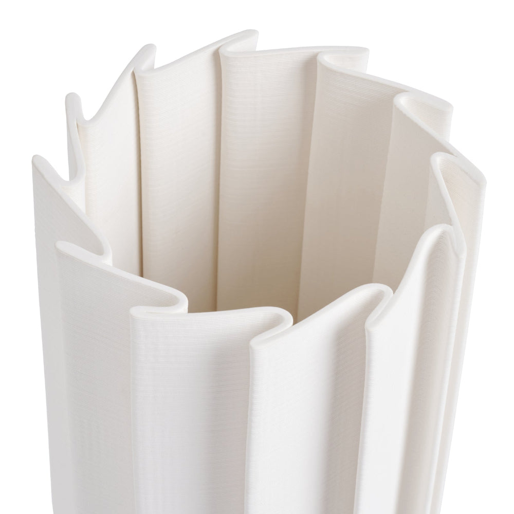 Chloe Matte White Statement Vase - 33cms