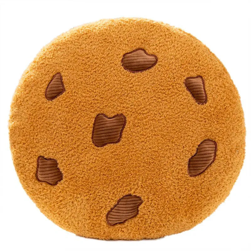 Chocolate Cookies Shaped Stuffed Soft Pillow 36cms