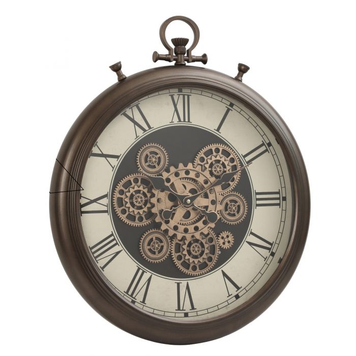 Chronograph Exposed Gear Movement Wall Clock