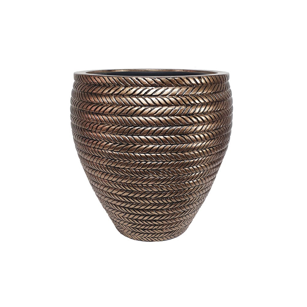 Circular Brilliance Gold Indoor Planter Pot (Available in 2 Sizes)