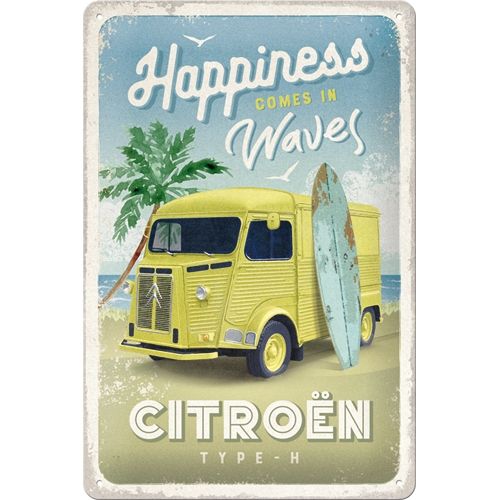 Citroen H Van - Waves - Sign Board 20 x 30cm