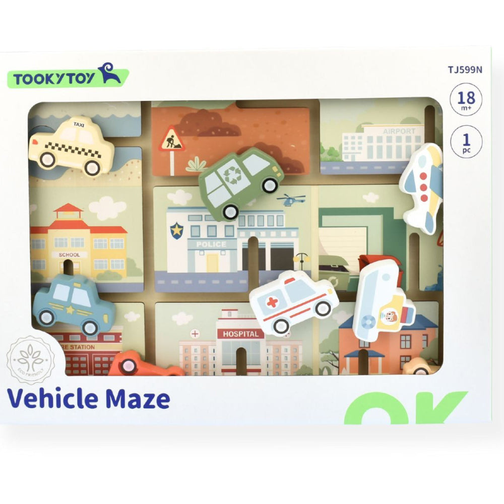 City Streets Maze - Slide & Solve Puzzle Board