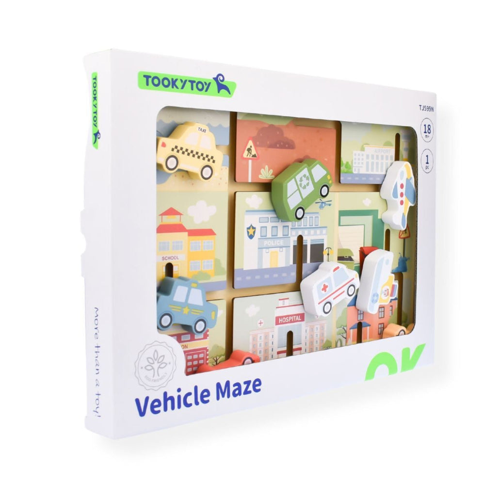 City Streets Maze - Slide & Solve Puzzle Board