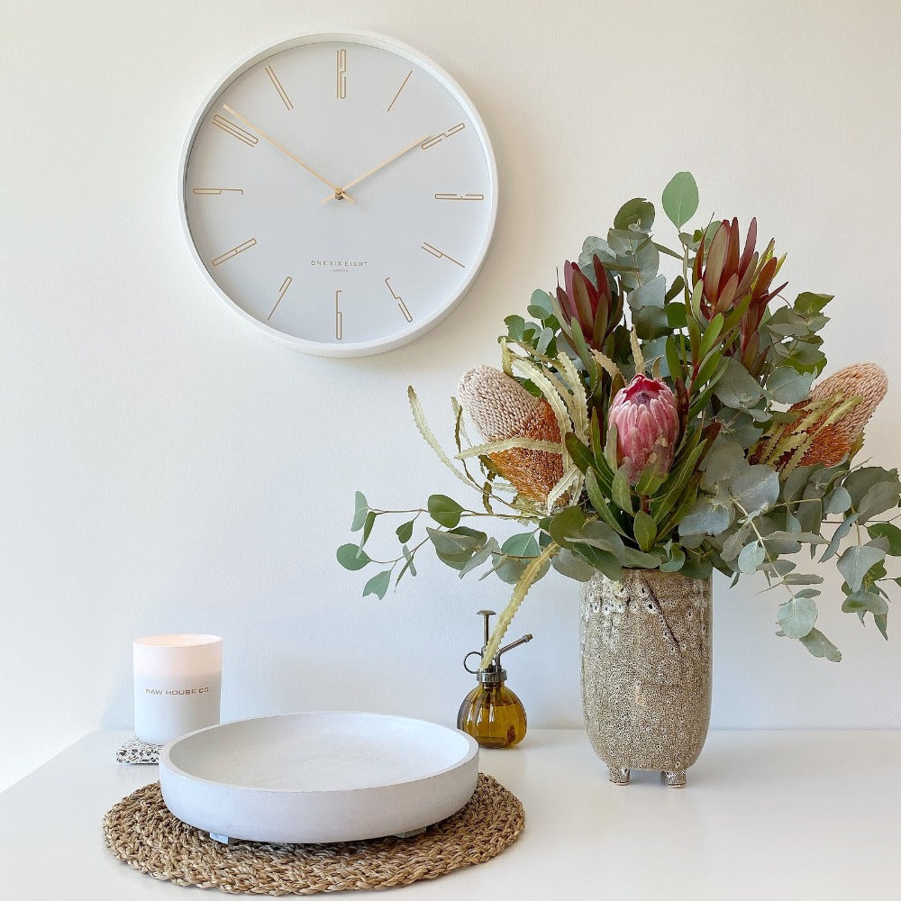 Cityscape Serenade Round Wall Clock 40cms (Available in 3 Colors)