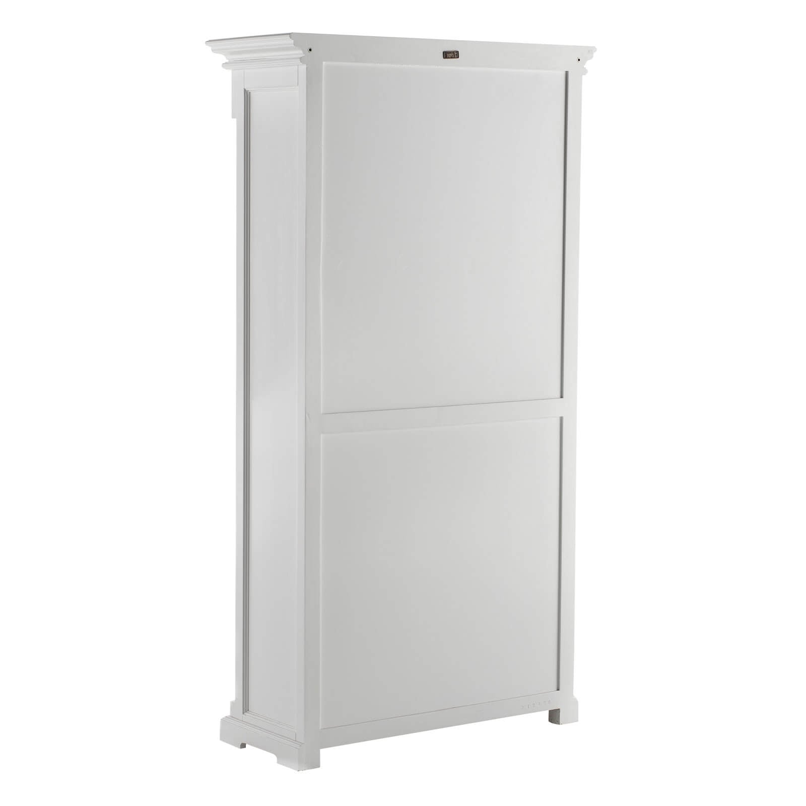 Classic Arch Hutch Cabinet 2 Glass Doors 4 Shelves