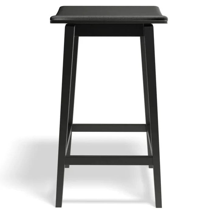 Classic Black Padded High Stool (Available in 2 Sizes)