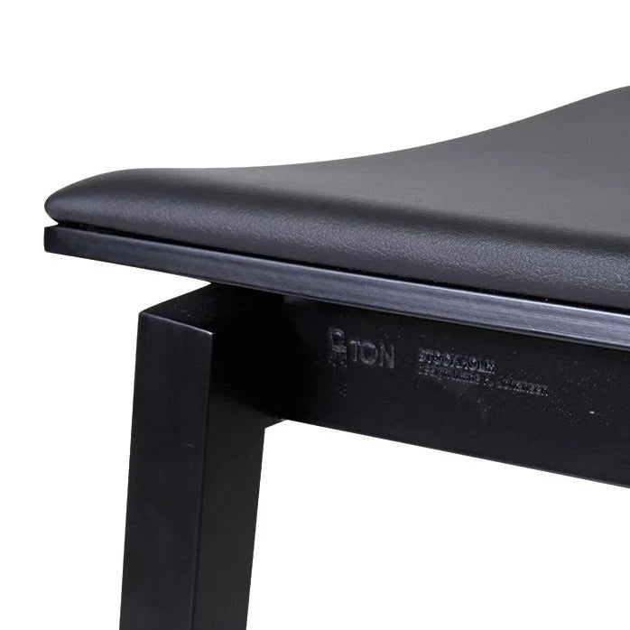 Classic Black Padded High Stool (Available in 2 Sizes)