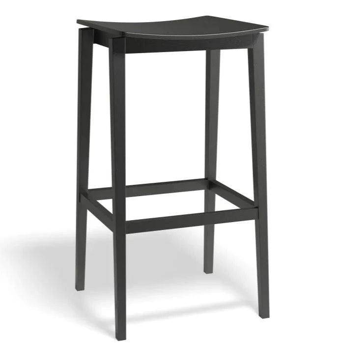 Classic Black Wooden High Stool (Available in 2 Sizes)