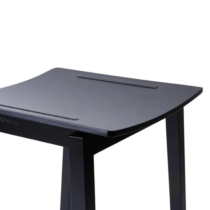 Classic Black Wooden High Stool (Available in 2 Sizes)