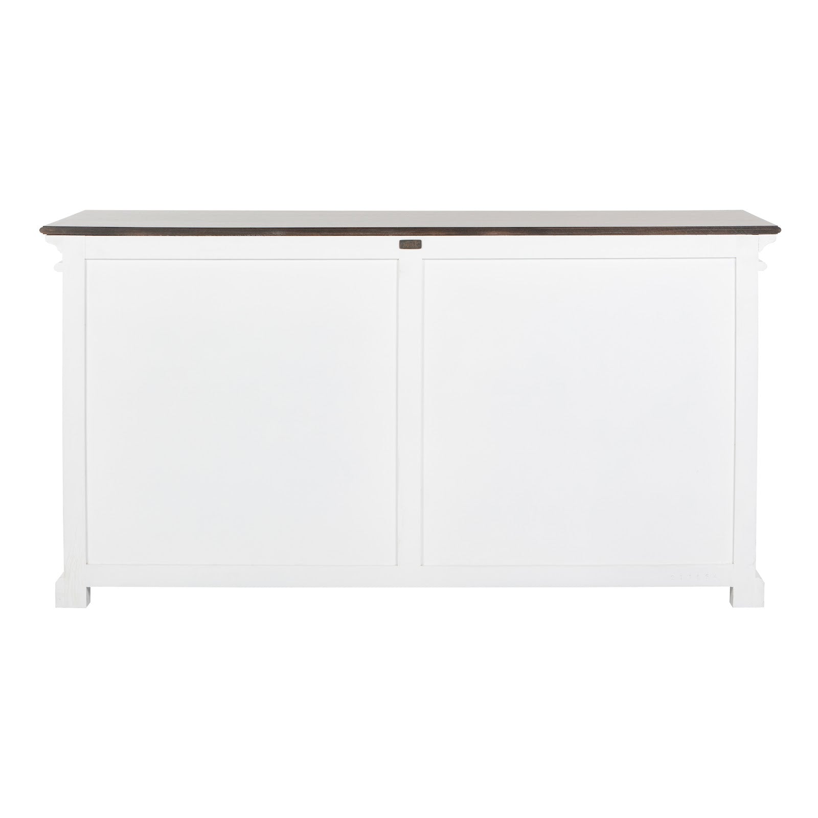 Classic Buffet Table 4 Glass Doors Brown Top