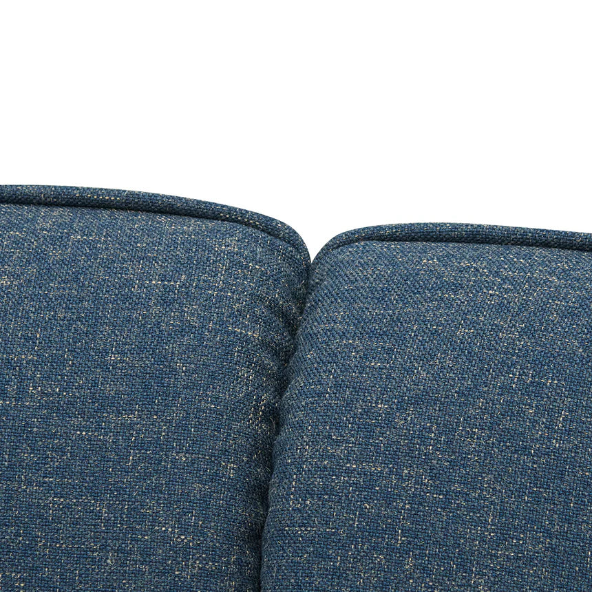 Classic Comfort 2-Seater Fabric Sofa - Dark Blue