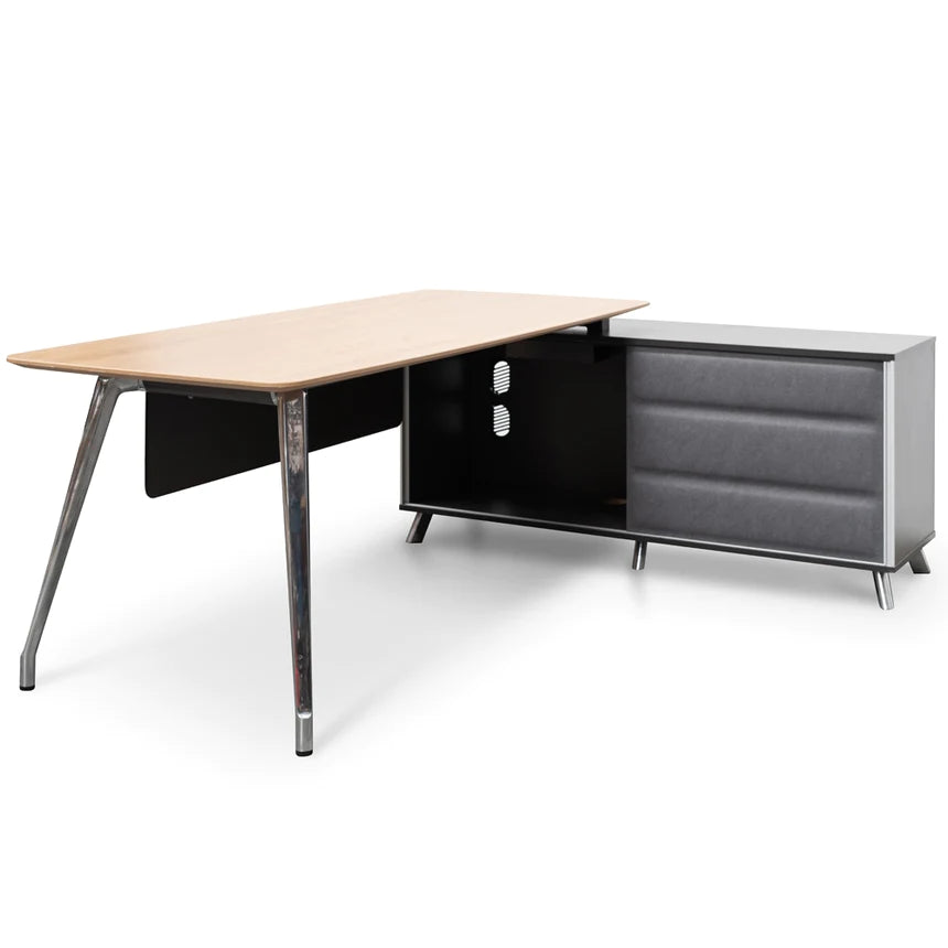 Classic Craft Right Return Office Desk 200cms - Natural