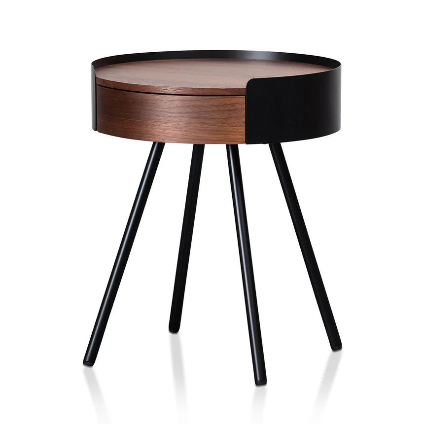 Classic Designer Side Table - Walnut