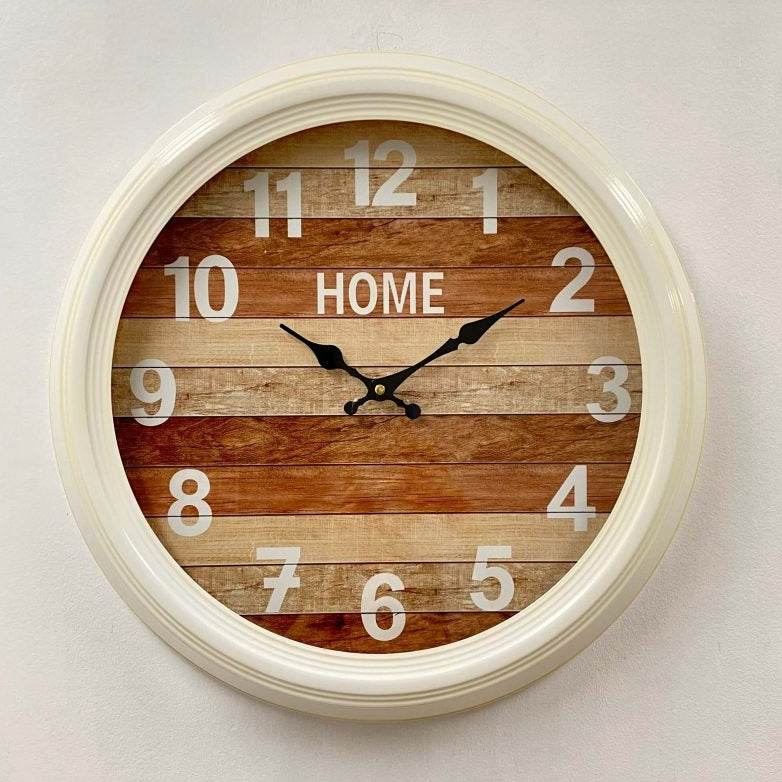 Classic Elegance Metal Frame Wall Clock 46cms