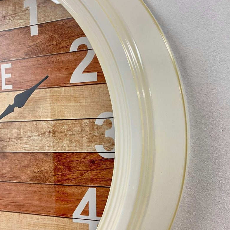 Classic Elegance Metal Frame Wall Clock 46cms