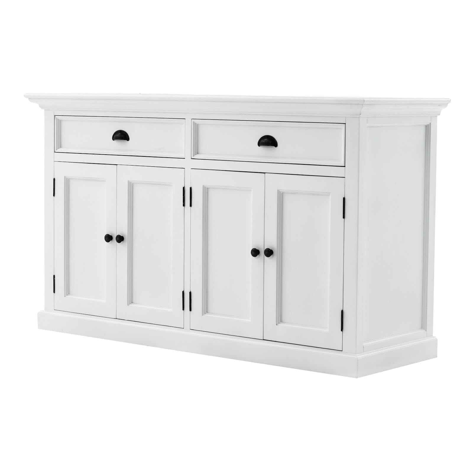 Classic Farmhouse Hutch Cabinet with 2 Adjustable Shelves