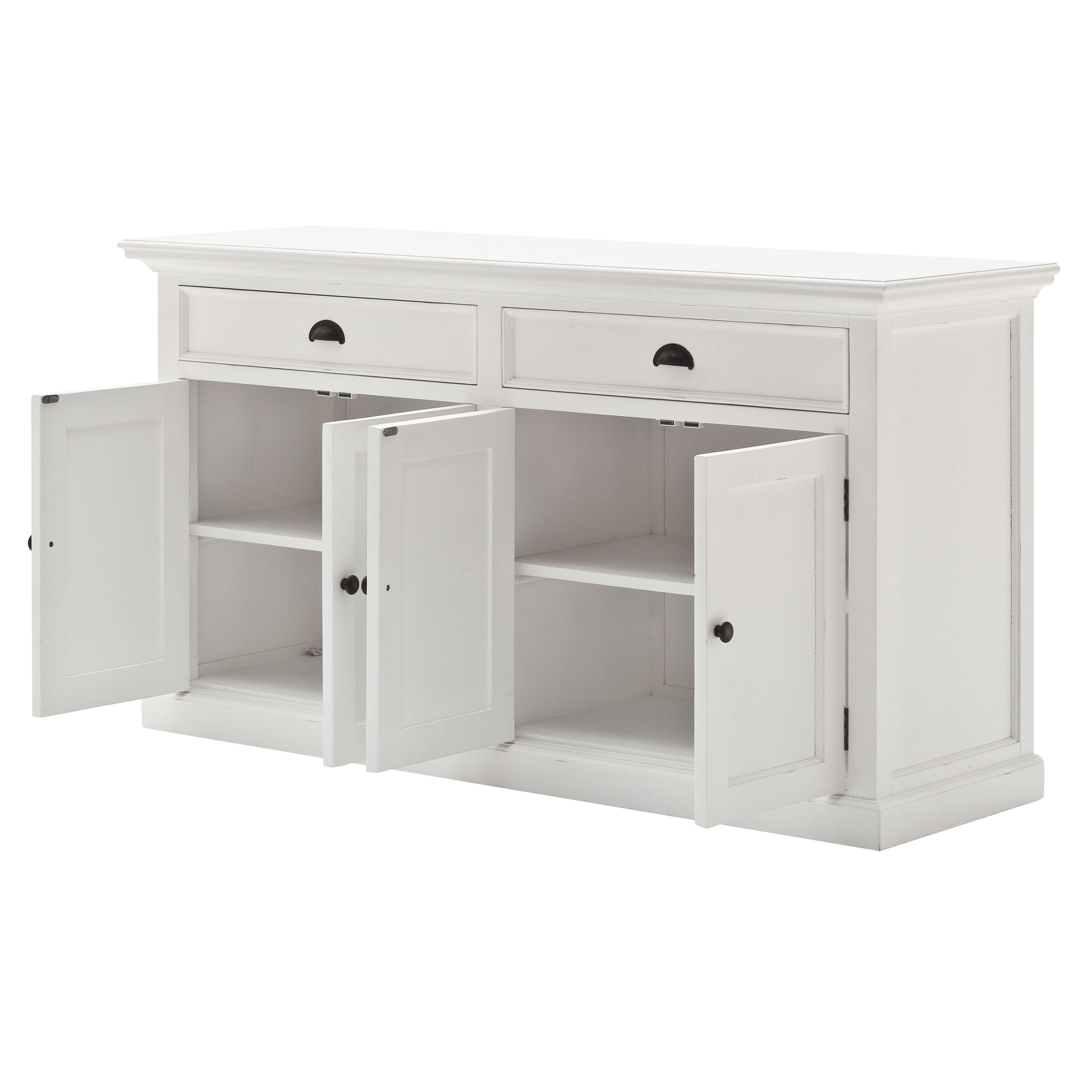 Classic Farmhouse 2 Drawers 4 Doors White