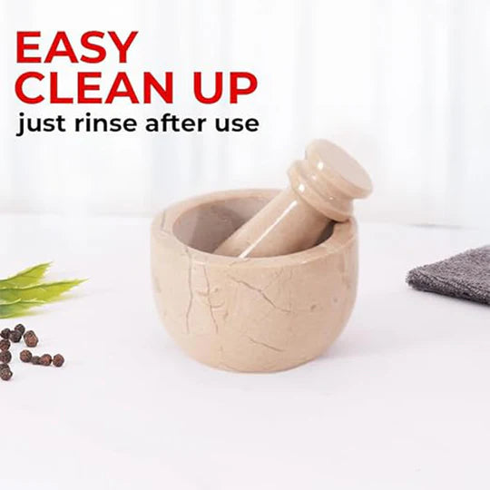 Classic Mini Mortar & Pestle Set - Beige