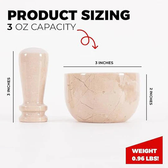 Classic Mini Mortar & Pestle Set - Beige