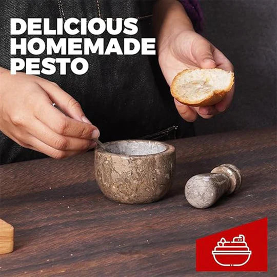 Classic Mini Mortar & Pestle Set - Grey