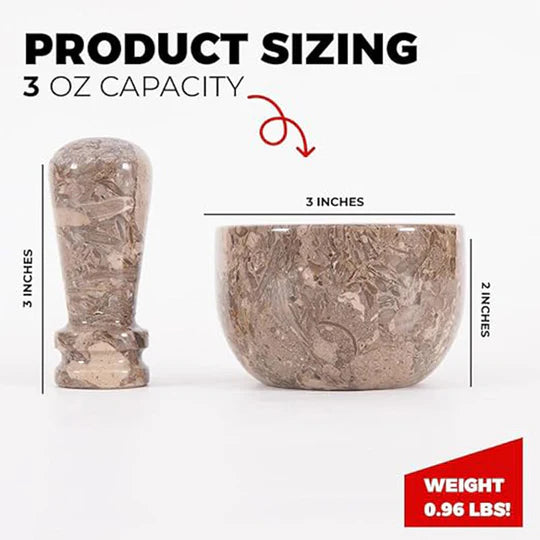 Classic Mini Mortar & Pestle Set - Grey