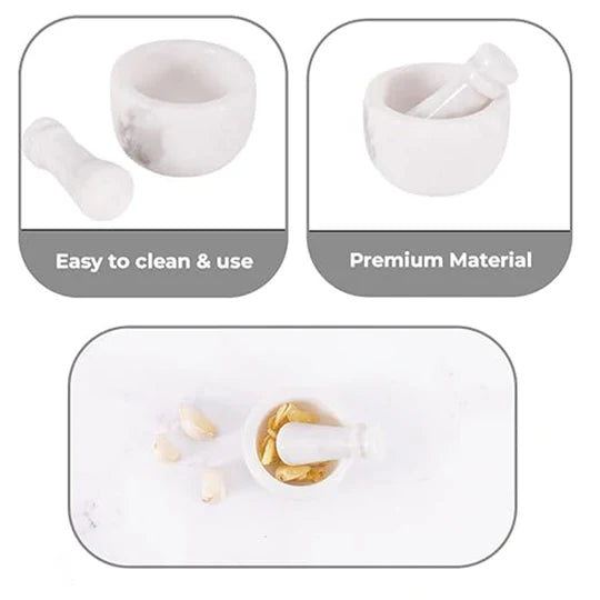 Classic Mini Mortar & Pestle Set - White