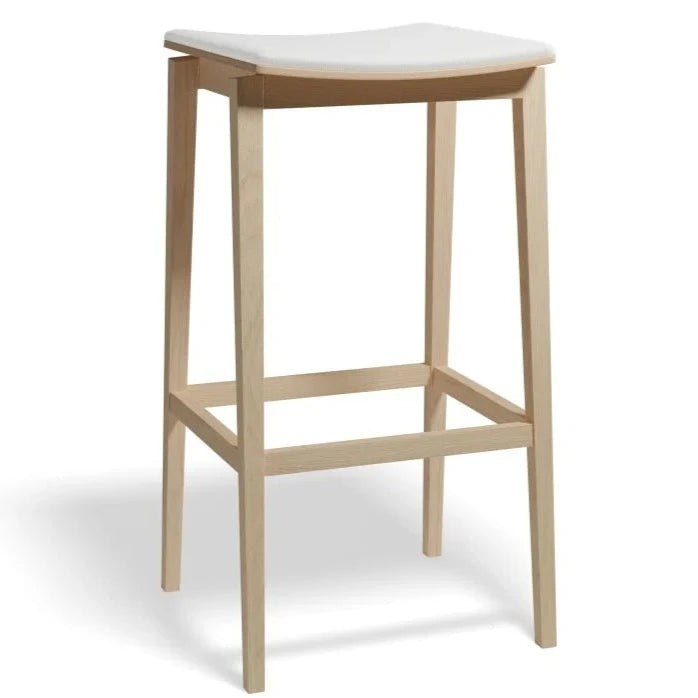 Classic Natural Padded High Stool (Available in 2 Sizes)