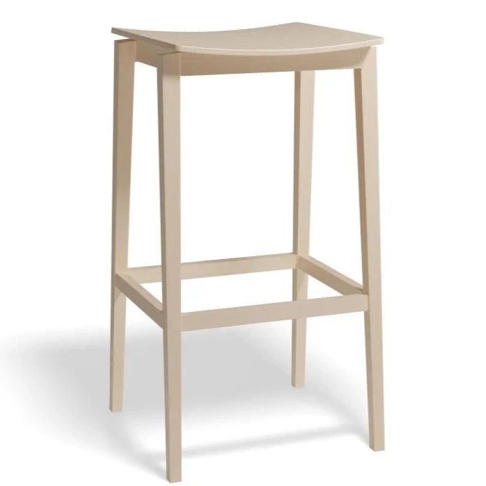 Classic Natural Wooden High Stool (Available in 2 Sizes)