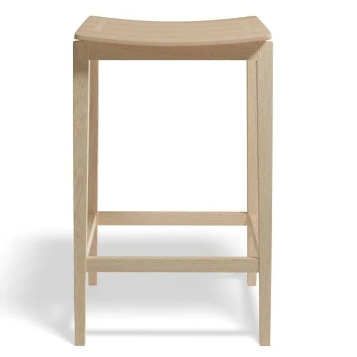Classic Natural Wooden High Stool (Available in 2 Sizes)