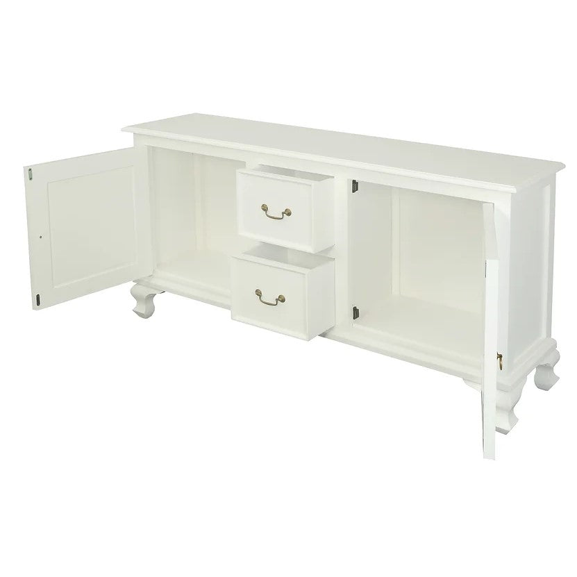 Classic Parisian 2 Door 2 Drawer Buffet - White