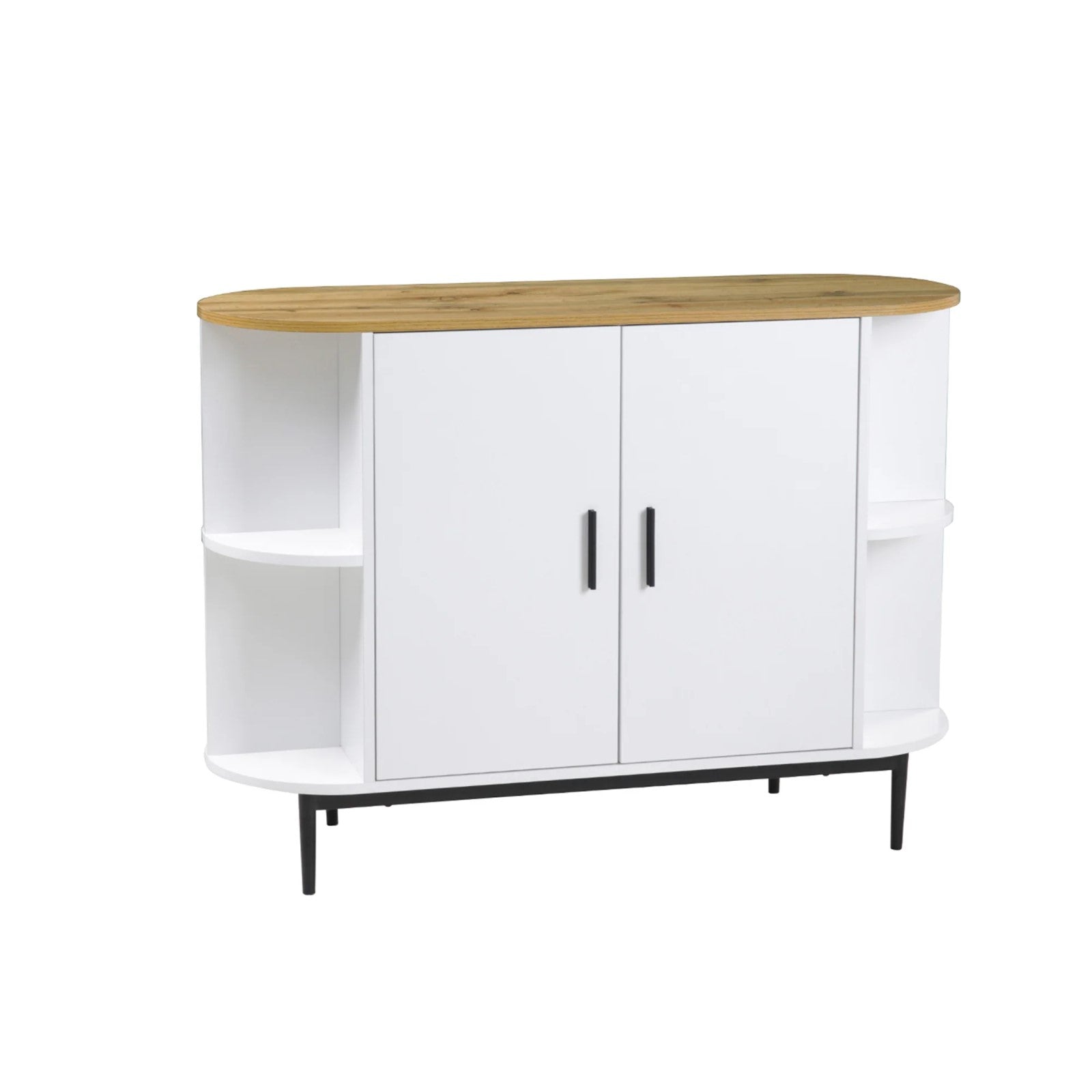 White & Natural Cozy Feel Sideboard