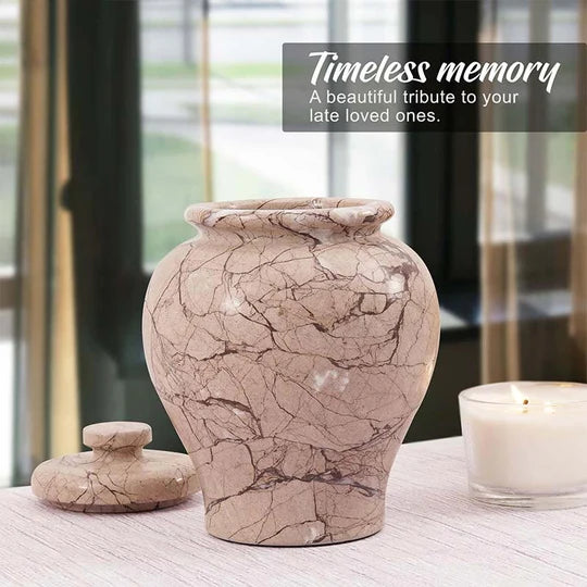 Classic Silhouette Small Sculptural Urn - Brown