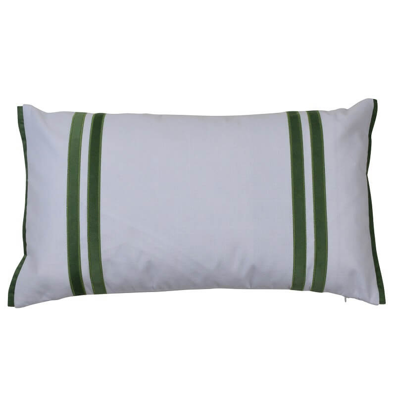 Classic Striped 35x60cm Cushion Cover - Olive