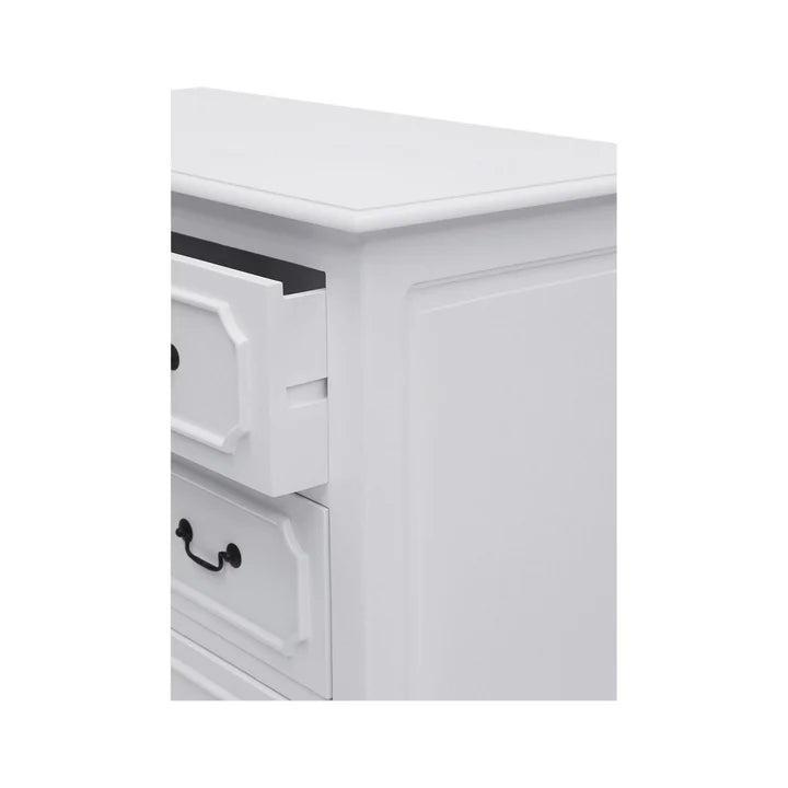 Classic Style Provence Chest of Drawers - White