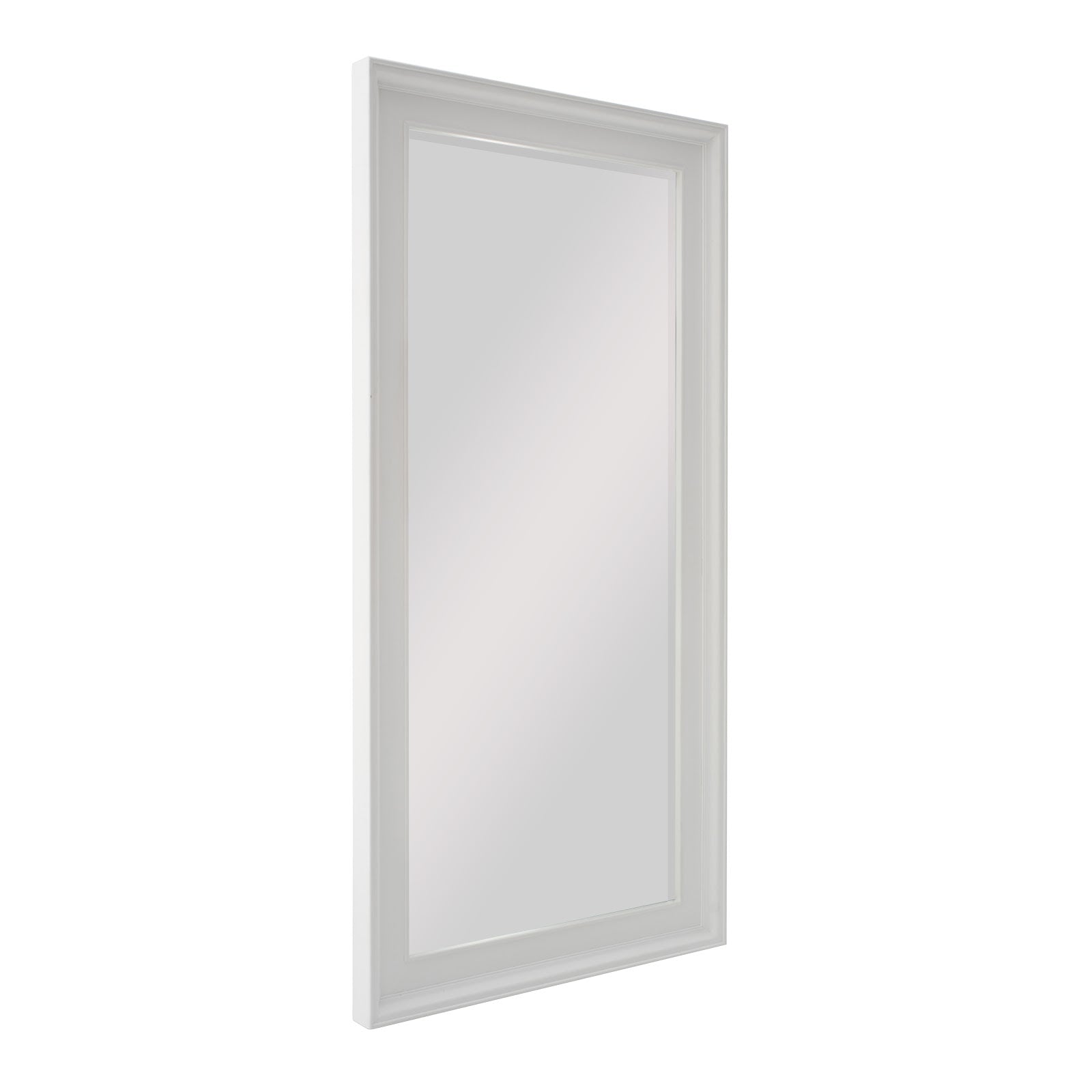 Classic White Mahogany Bevelled Glass Mirror 200cms