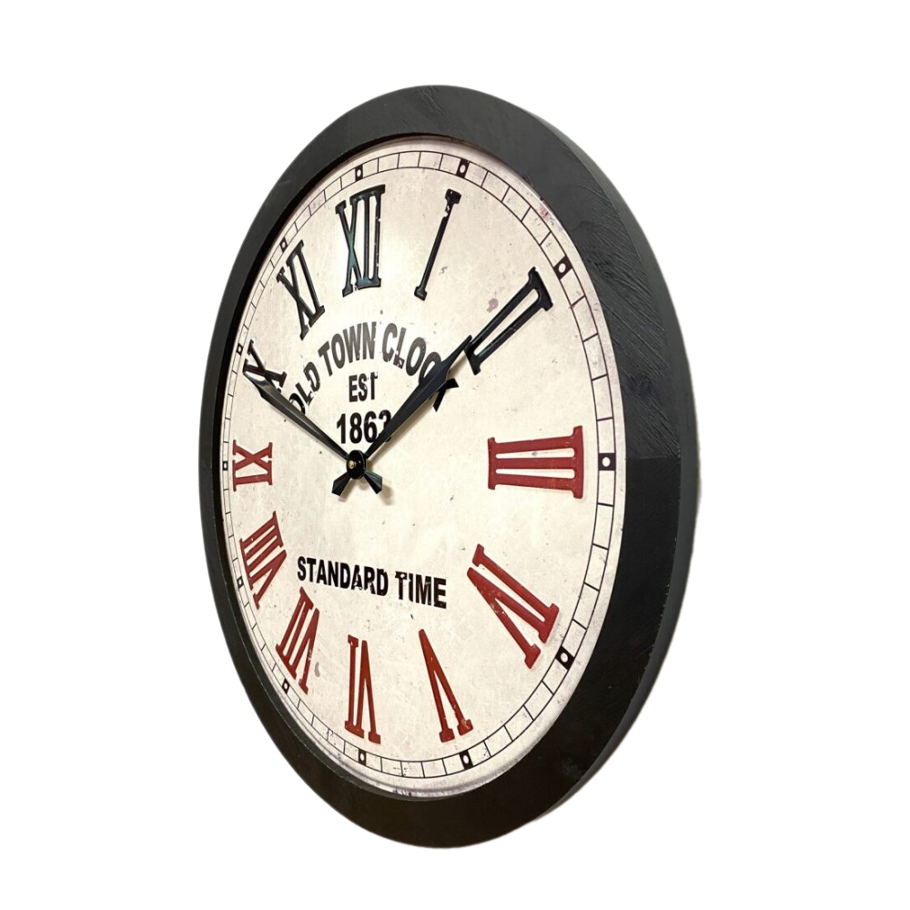 Classical Large Wood Frame Wall Clock 62cms